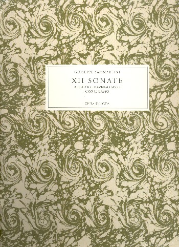 12 Sonate op.2  a flauto traverso con il basso  facsimile