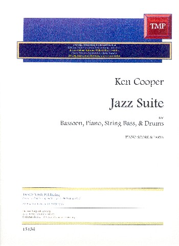 Jazz Suite  for bassoon, string bass, drums and piano  parts