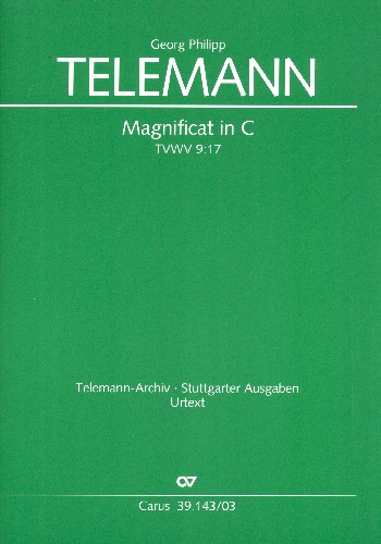 Magnficat in C TVWV9:17&nbsp;&nbsp;für Soli, gem Chor (SATBB9) und Orchester&nbsp;&nbsp;Klavierauszug