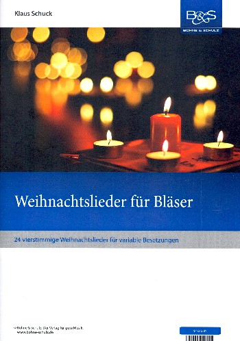 Weihnachtslieder für Bläser  für variable Bläserbesetzungen  Direktion in C