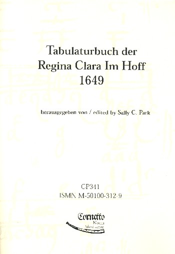 Tabulaturbuch der Regina Clara Im Hoff (1649)&nbsp;&nbsp;für Orgel&nbsp;&nbsp;