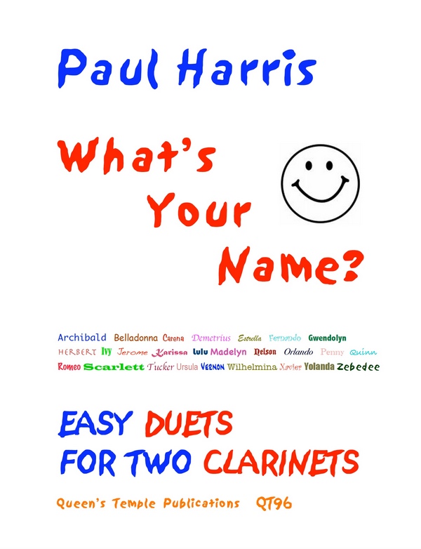 What's your Name&nbsp;&nbsp;for 2 clarinets&nbsp;&nbsp;score