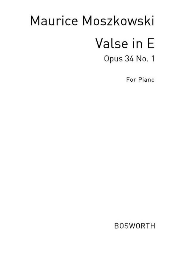 Concert Waltz in E Major op.34,1  for piano  archive copy