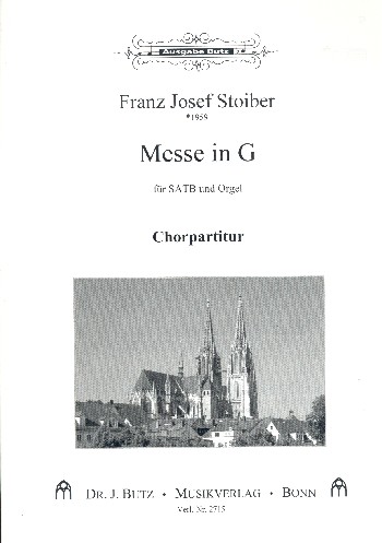 Messe G-Dur&nbsp;&nbsp;für gem Chor und Orgel&nbsp;&nbsp;Chorpartitur