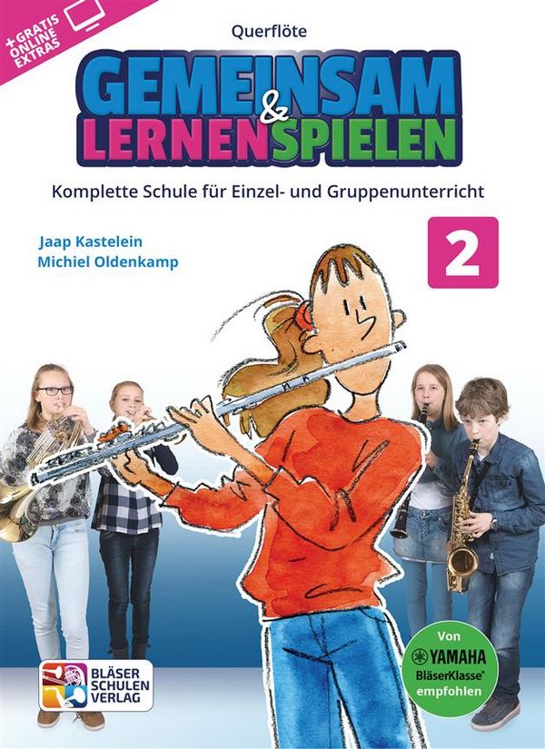 Gemeinsam lernen & spielen Band 2 (+Online Audio)  für Bläserklasse (Blasorchester)  Flöte