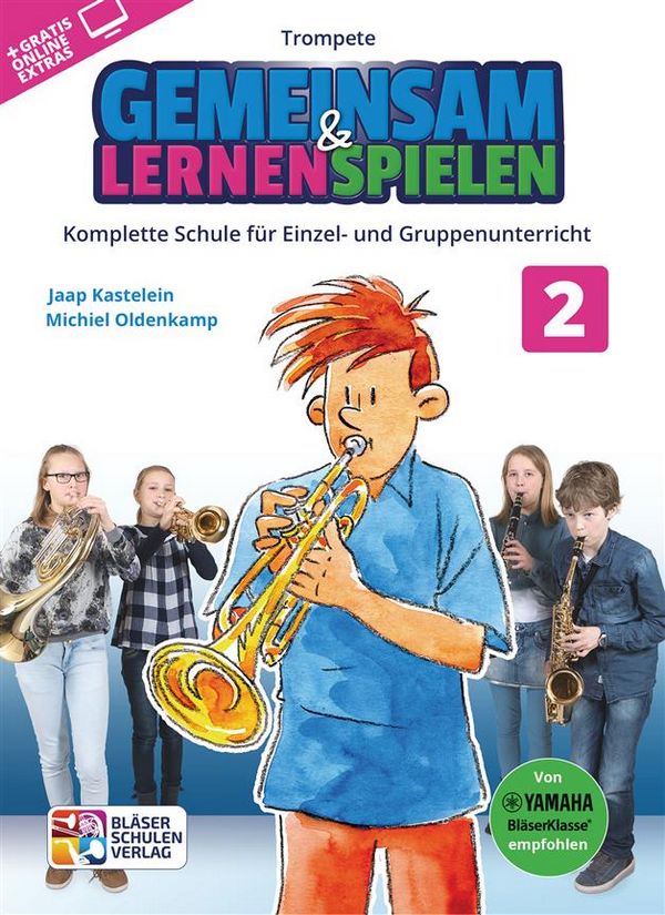 Gemeinsam lernen & spielen Band 2 (+Online Audio)  für Bläserklasse (Blasorchester)  Trompete
