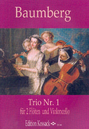 Trio op.1,1  für 2 Flöten und Violoncello  Partitur und Stimmen