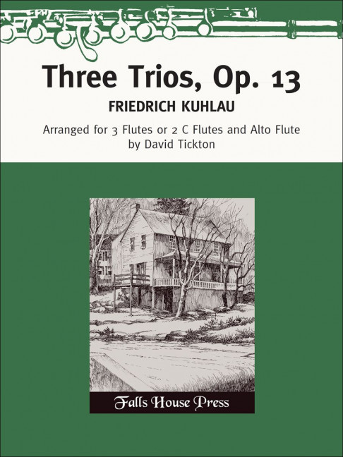 3 Trios op.13&nbsp;&nbsp;for 3 flutes (or 2 c flutes and alto flute)&nbsp;&nbsp;score and parts
