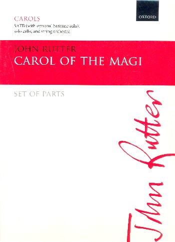 Carol of the Magi  for mixed chorus, cello and string orchestra  orchestral parts (4-4-3-2-1)