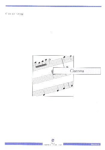 Ciacona  für Orgel  