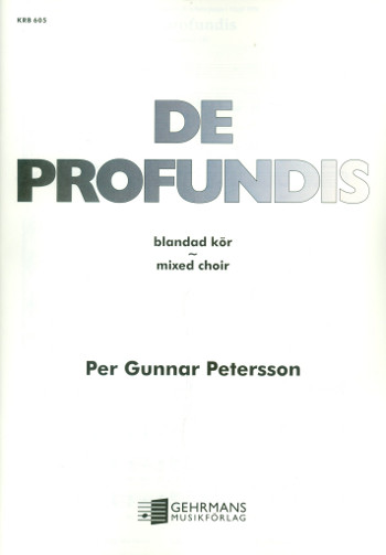 De Profundis  for mixed chorus a cappella  score