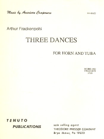 3 Dances  for horn and tuba  score and parts