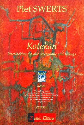 Kotekan&nbsp;&nbsp;for saxophone and strings&nbsp;&nbsp;score