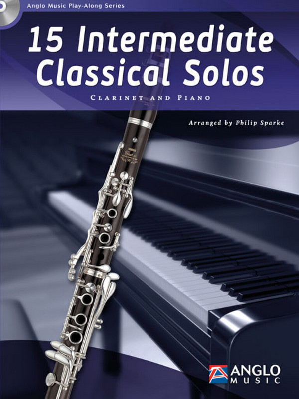15 intermediate classical Solos (+CD)  for clarinet and piano  