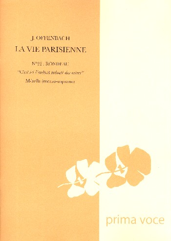 C'est ici l'endroit redouté des mères  für Mezzosopran und Klavier  Partitur