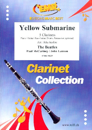 Yellow Submarine for 5 clarinets&nbsp;&nbsp;and optional pian, bass, guitar, drums&nbsp;&nbsp;and percussion,   score and parts