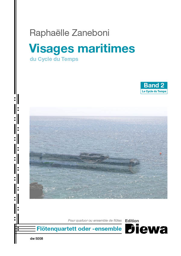 Visages maritimes  für 4 Flöten (Ensemble)  Partitur und Stimmen