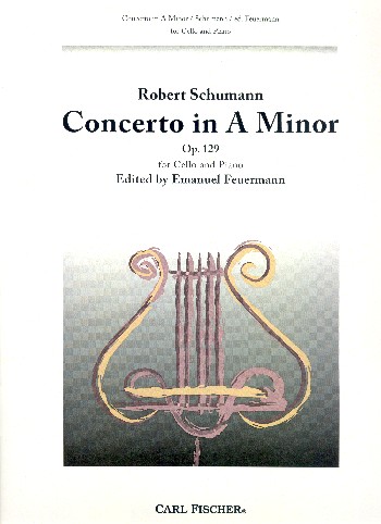 Concerto in a minor op.129&nbsp;&nbsp;for violoncello and orchestra&nbsp;&nbsp;violoncello and piano