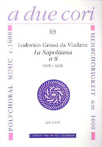 La napolitana a 8  for 8 instruments (SATBSATB) and Bc  score and parts