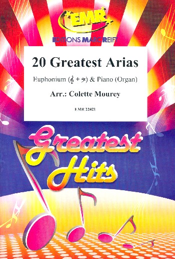 20 greatest Arias  für Euphonium und Klavier (Orgel)  