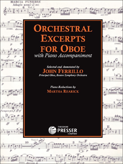 Orchestral Excerpts&nbsp;&nbsp;for oboe and piano&nbsp;&nbsp;