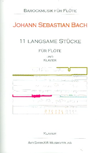 11 langsame Stücke (+CD)  für Flöte und Klavier  Partitur und Stimme