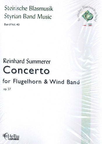 Konzert op.27  für&nbsp;&nbsp;für Flügelhorn und Blasorchester&nbsp;&nbsp;Partitur und Stimmen