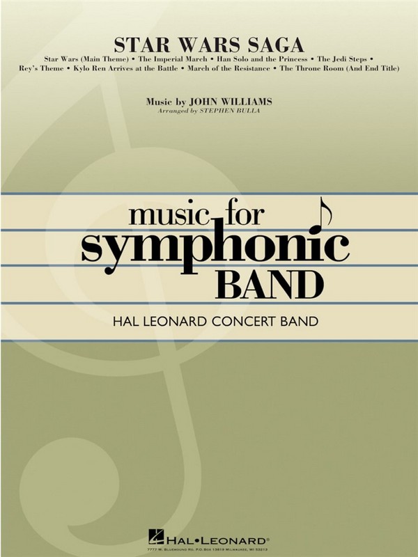 Star Wars Saga&nbsp;&nbsp;for concert band&nbsp;&nbsp;score and parts