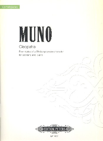 Cleopatra&nbsp;&nbsp;for soprano and piano&nbsp;&nbsp;Score