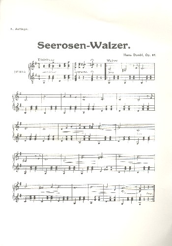 Seerosen-Walzer op.87  für Zither  