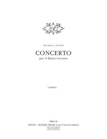 Konzert  für Flöte und Orchester  Harmoniestimmen