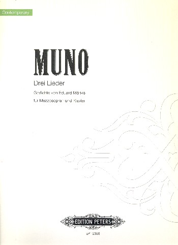 3 Lieder&nbsp;&nbsp;für Mezzosopran und Klavier&nbsp;&nbsp;