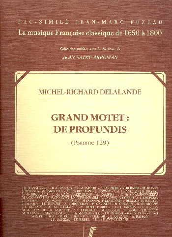 Grand Motet de Profundis    Faksimile