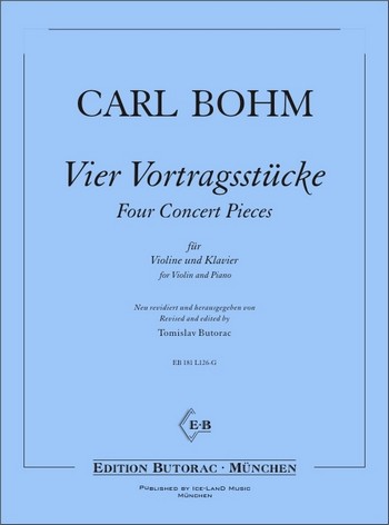 4 Vortragsstücke  für Violine und Klavier  