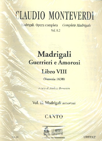 Madrigali Libro 8 vol.2&nbsp;&nbsp;madrigali amorosi&nbsp;&nbsp;