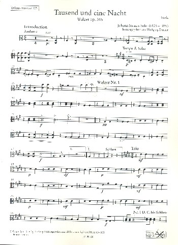 Tausend und eine Nacht op.346&nbsp;&nbsp;für Orchester&nbsp;&nbsp;Viola