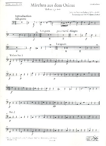 Märchen aus dem Orient op.444&nbsp;&nbsp;für Orchester&nbsp;&nbsp;Kontrabass