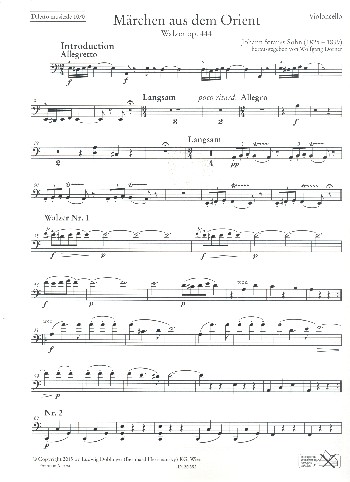 Märchen aus dem Orient op.444&nbsp;&nbsp;für Orchester&nbsp;&nbsp;Violoncello