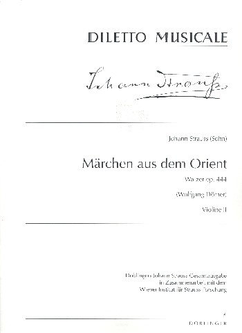 Märchen aus dem Orient op.444&nbsp;&nbsp;für Orchester&nbsp;&nbsp;Violine 2