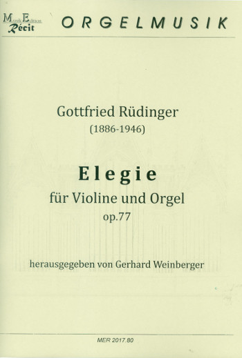 Elegie op.77  für Violine und Orgel  