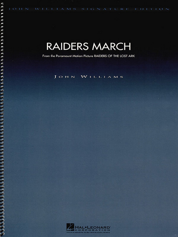Raiders March:&nbsp;&nbsp;for orchestra&nbsp;&nbsp;score