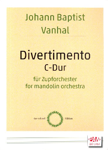 Divertimento C-Dur  für Zupforchester  Partitur