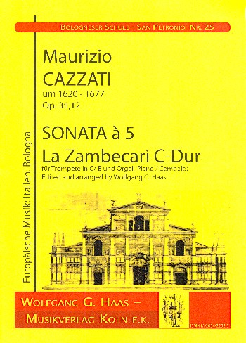 Sonata a 5 C-Dur La Zambecari  für Trompete und Orgel (Klavier/Cembalo)  