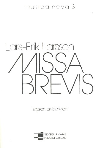 Missa brevis for mixed chorus  (SSAABBBB) a cappella  score