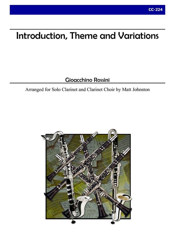 Introduction, Theme and Variations  for solo clarinet and clarinet ensemble  score and parts