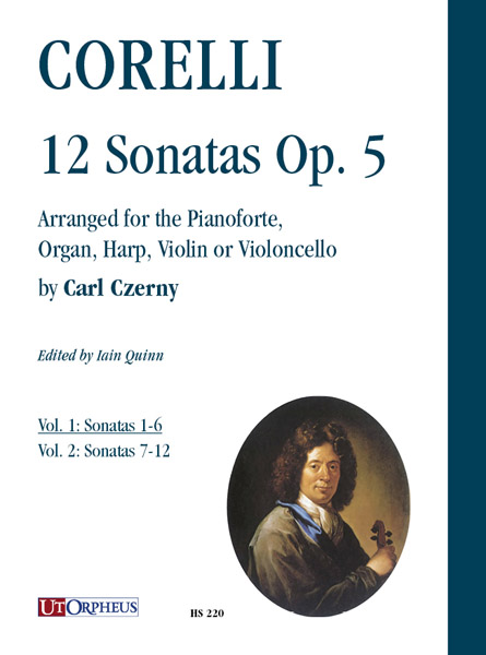 12 sonatas op.5 vol.1 (nos.1-6)  for piano (organ, harp, violin and violoncello)  score