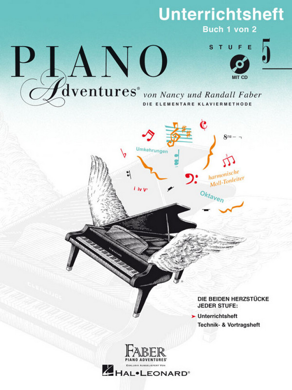 Piano Adventures Stufe 5 - Unterrichtsheft Band 1 (+CD)&nbsp;&nbsp;für Klavier&nbsp;&nbsp;
