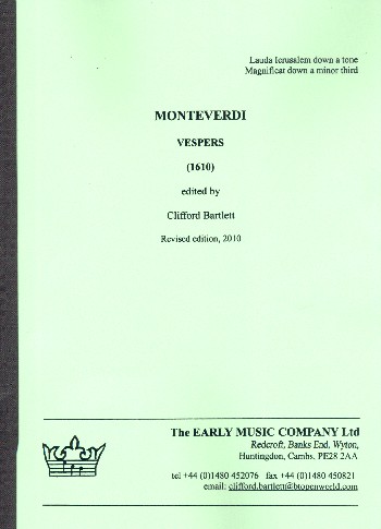 Vespers( Green Version)&nbsp;&nbsp;for soli, mixed chorus and orchestra&nbsp;&nbsp;score (la)
