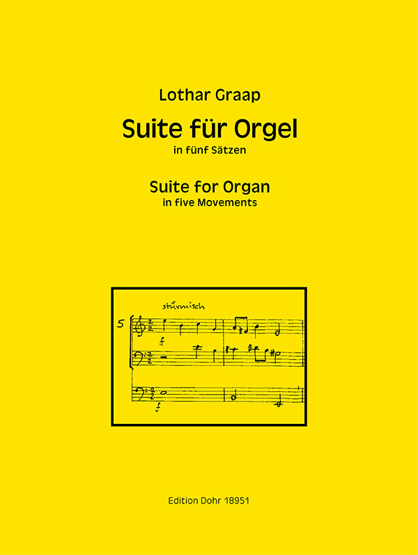 Suite in 5 Sätzen&nbsp;&nbsp;für Orgel&nbsp;&nbsp;