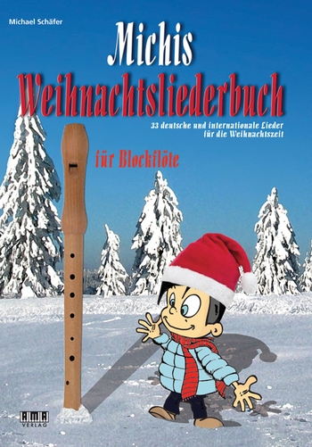 Michis Weihnachtsliederbuch  für 1-2 Blockflöten (mit Text und Akkorden) (Klavier/Gitarre ad lib)  Spielpartitur